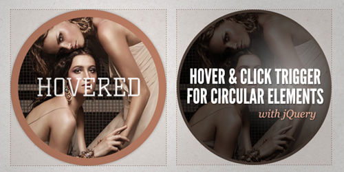 Hover/Click Trigger For Circular Elements With Jquery