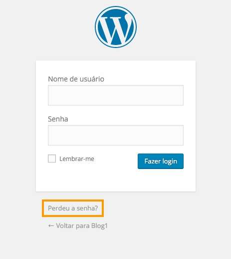 Como recuperar a senha do WordPress