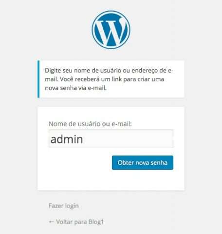 Como recuperar a senha do WordPress - Recuperação