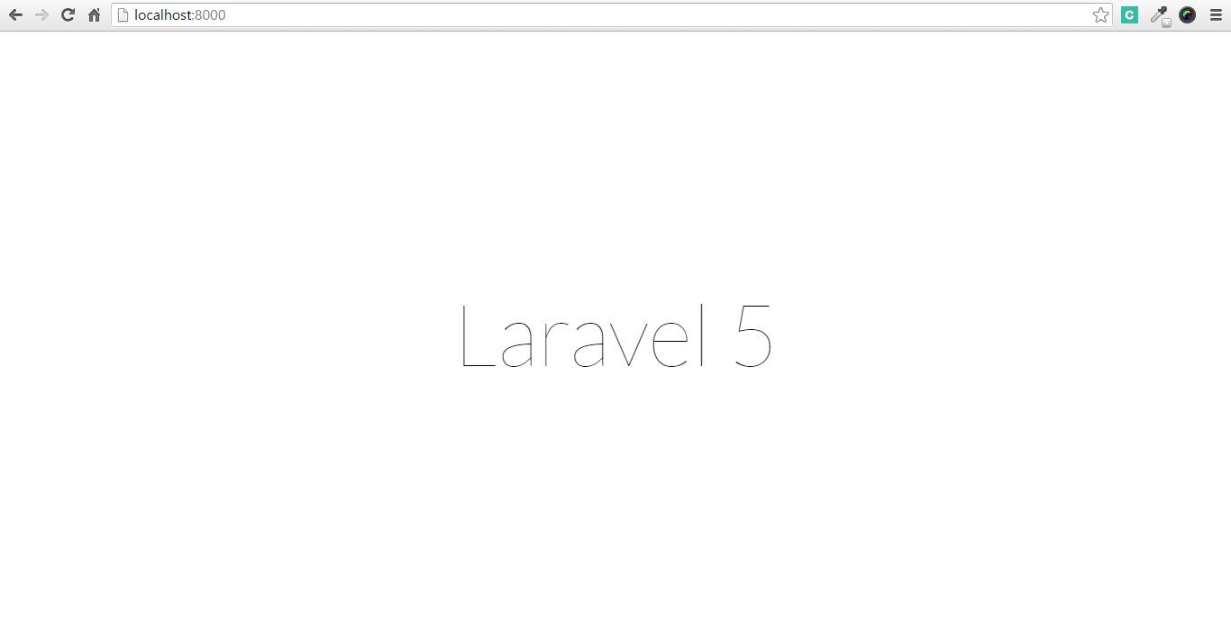 Laravel instalado