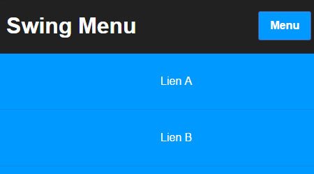 Responsive Swing Menu