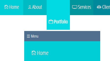 Full Width Responsive Tiled Menu