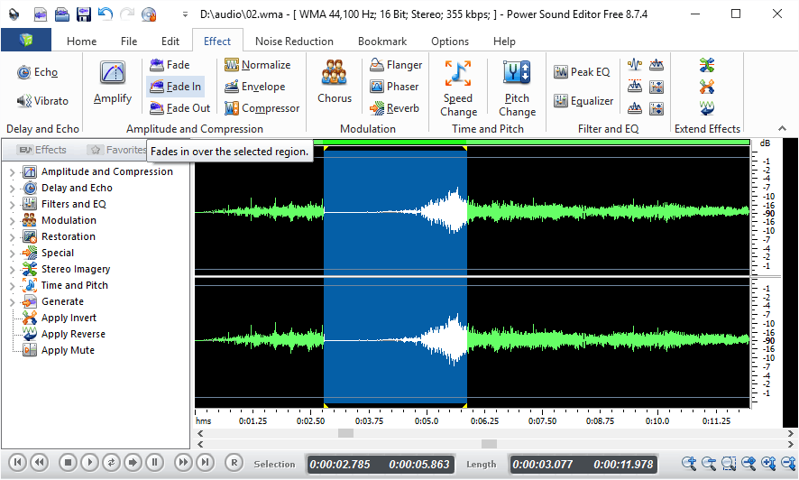 Power Sound Editor Free