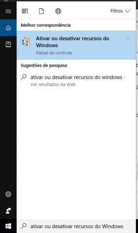 Ativar ou Desativar Recurso do Windows