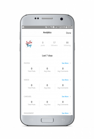 Preview App - tela Analytics