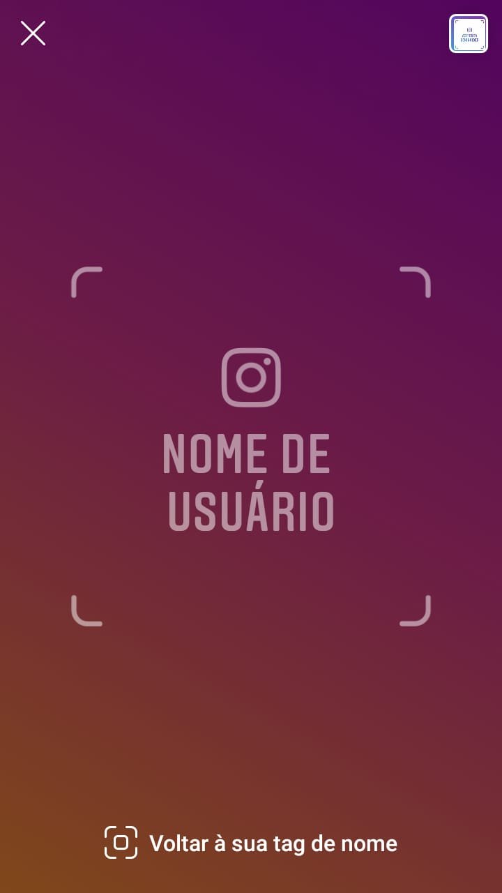Novos recursos do instagram - Tag de Nome